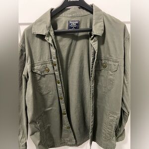 Abercrombie & Fitch Olive Green Men's Shirt